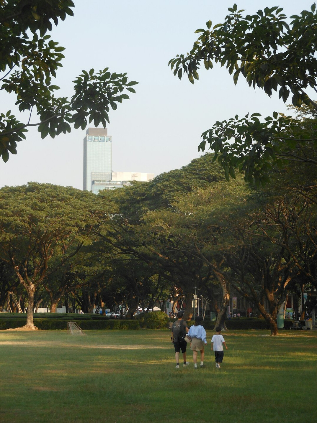 chilean family in park